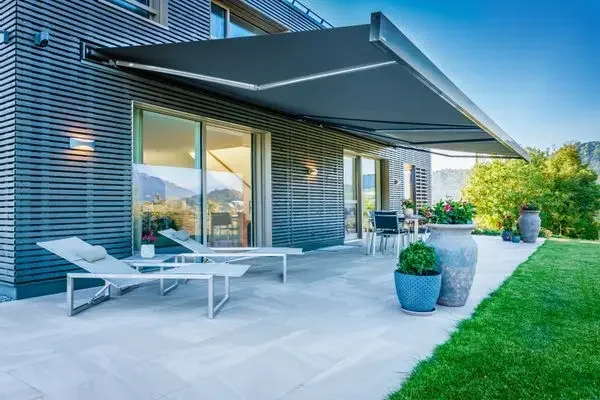 Smart Garden Umbrella - Außenmarkise, maßgeschneidert, zusammenklappbar, einziehbar, elektrisch, intelligent,