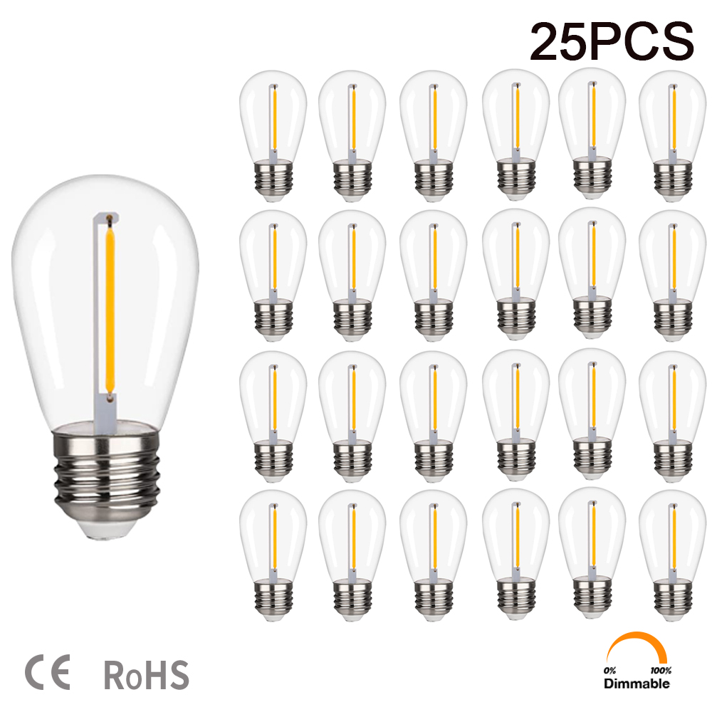Smart Garden Umbrella - LED S14 Ersatzglühbirnen 1W E27 Bruchsichere