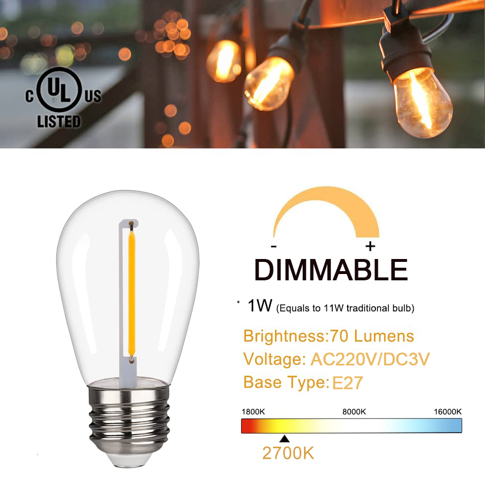 LED S14 Ersatzglühbirnen 1W E2 – Smart Garden Umbrella Bewertung und Preis