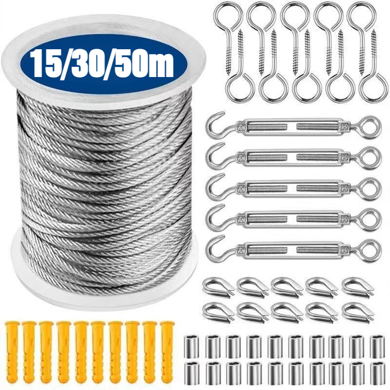 15/30/50 m Edelstahl-Kabelseil – Smart Garden Fence Bewertung und Preis