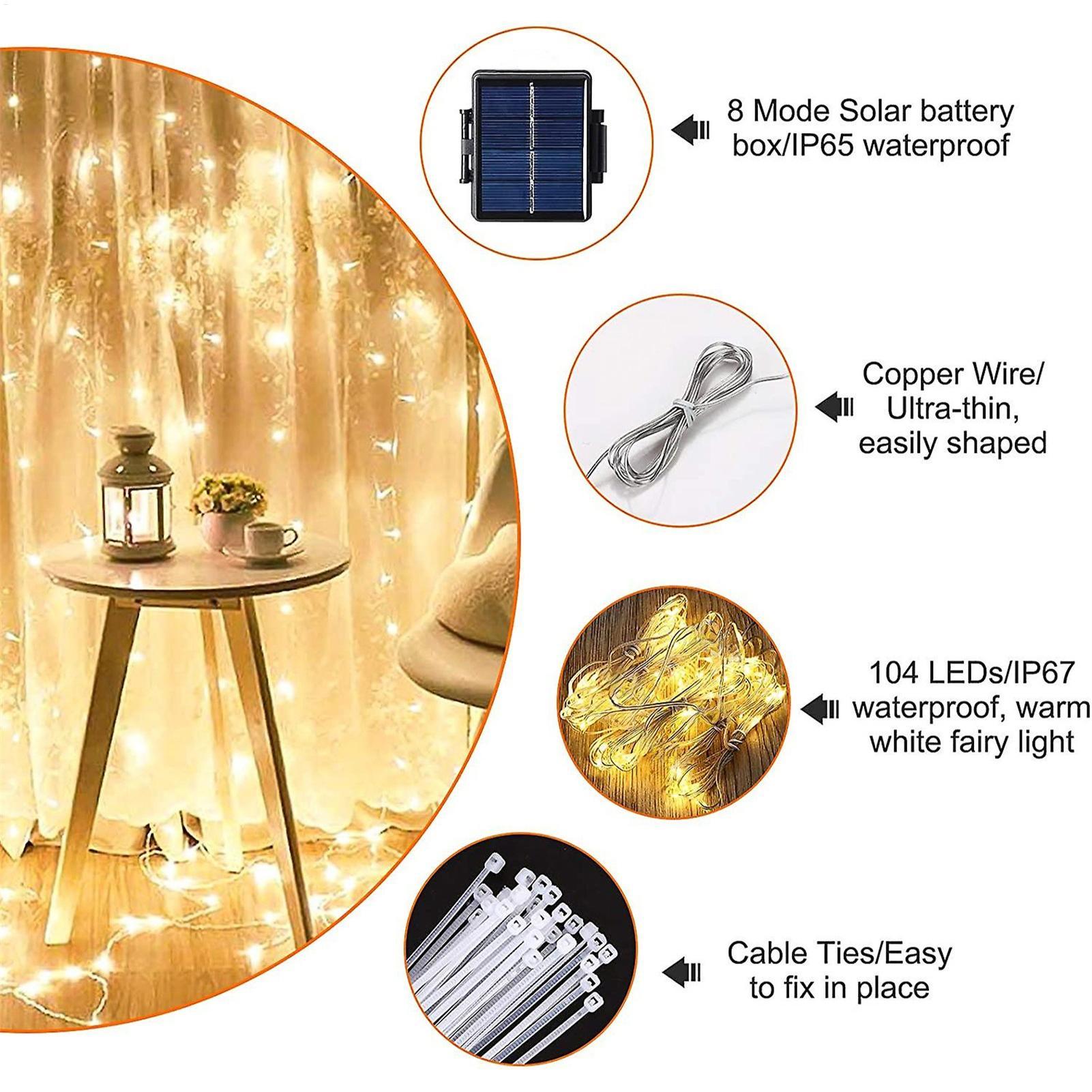104 LED-Schirmlichterkette mit – Smart Garden Umbrella Bewertung und Preis